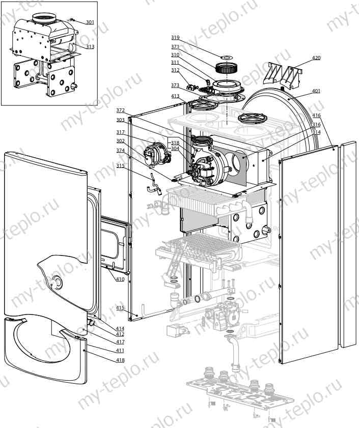 Запчасти Ariston CLAS EVO 24 CF купить в Курске