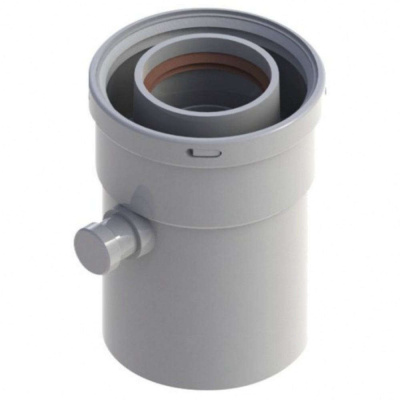 Дымоход конденсатоотводчик горизонтальный 60/100 Royal Thermo (RTF08.003)